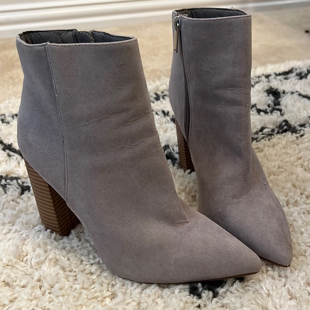 Gray Fall Booties